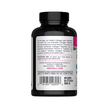 Colágeno Péptidos 1 y 3 Grassfed + Vitamina C 6.000 mg | Tabletas