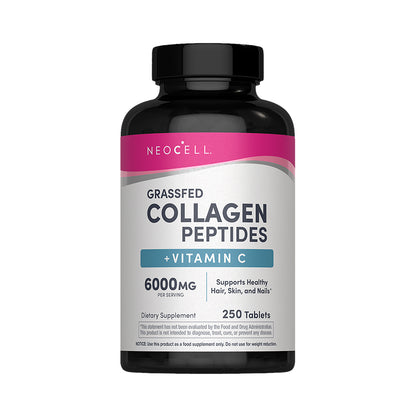 Colágeno Péptidos 1 y 3 Grassfed + Vitamina C 6.000 mg | Tabletas