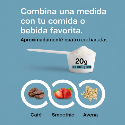 Colágeno Bio-Péptidos Grassfed de Absorción Superior 20 gr. + Proteína 18 gr. | Polvo sin sabor